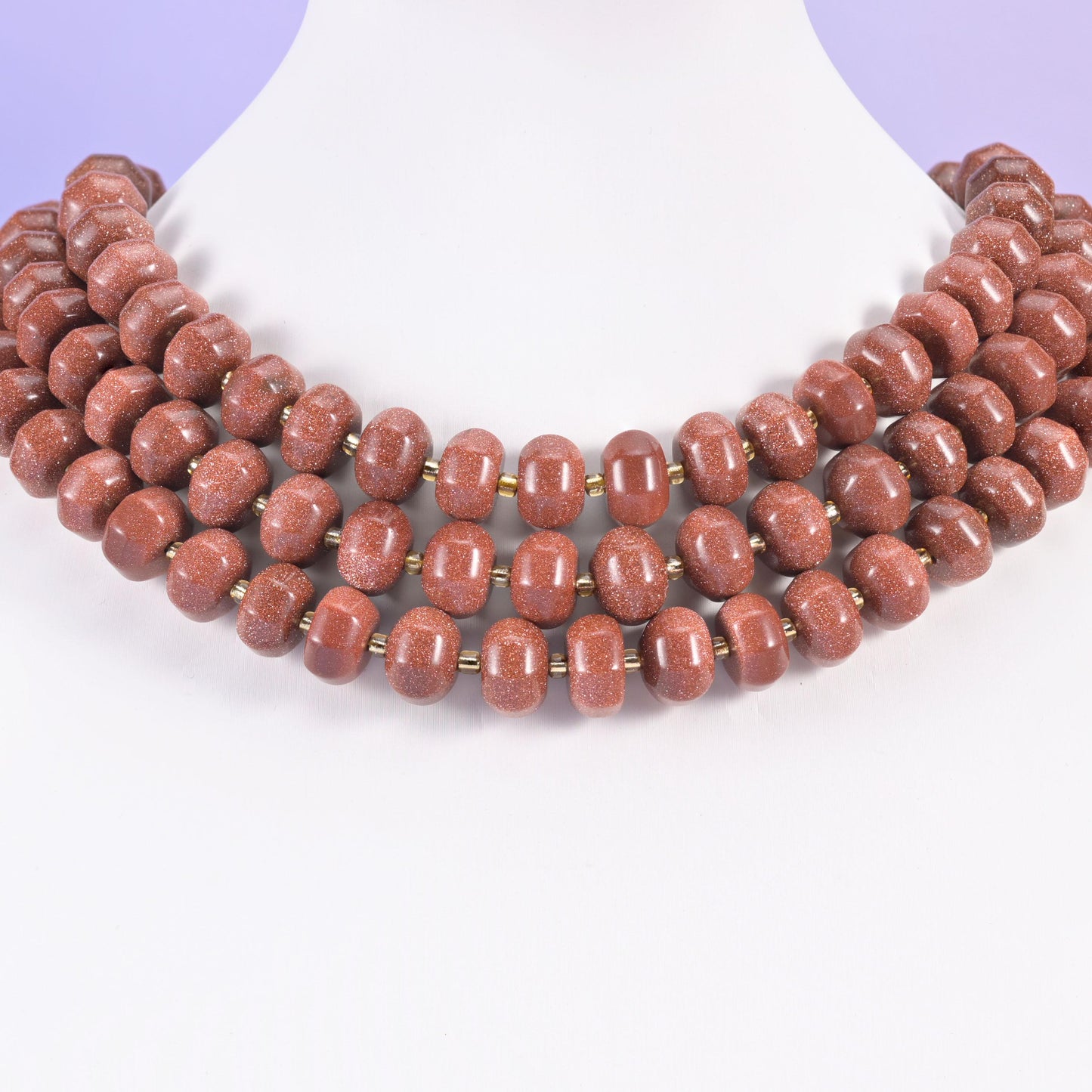 Gold sandstone pumpkin beads, smooth rondelle shape, 12x8mm