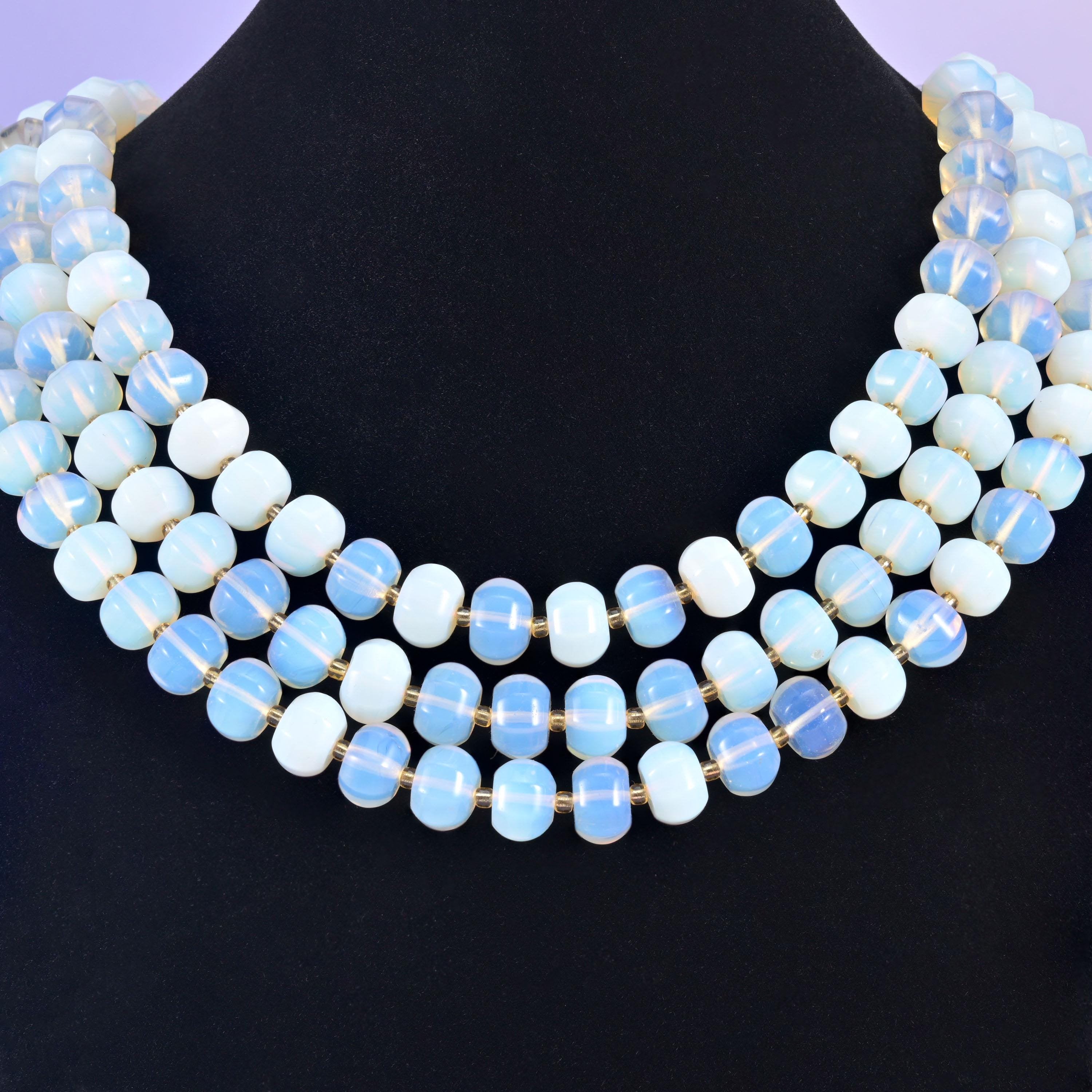 Opalite pumpkin beads, smooth rondelle shape, 12x8mm