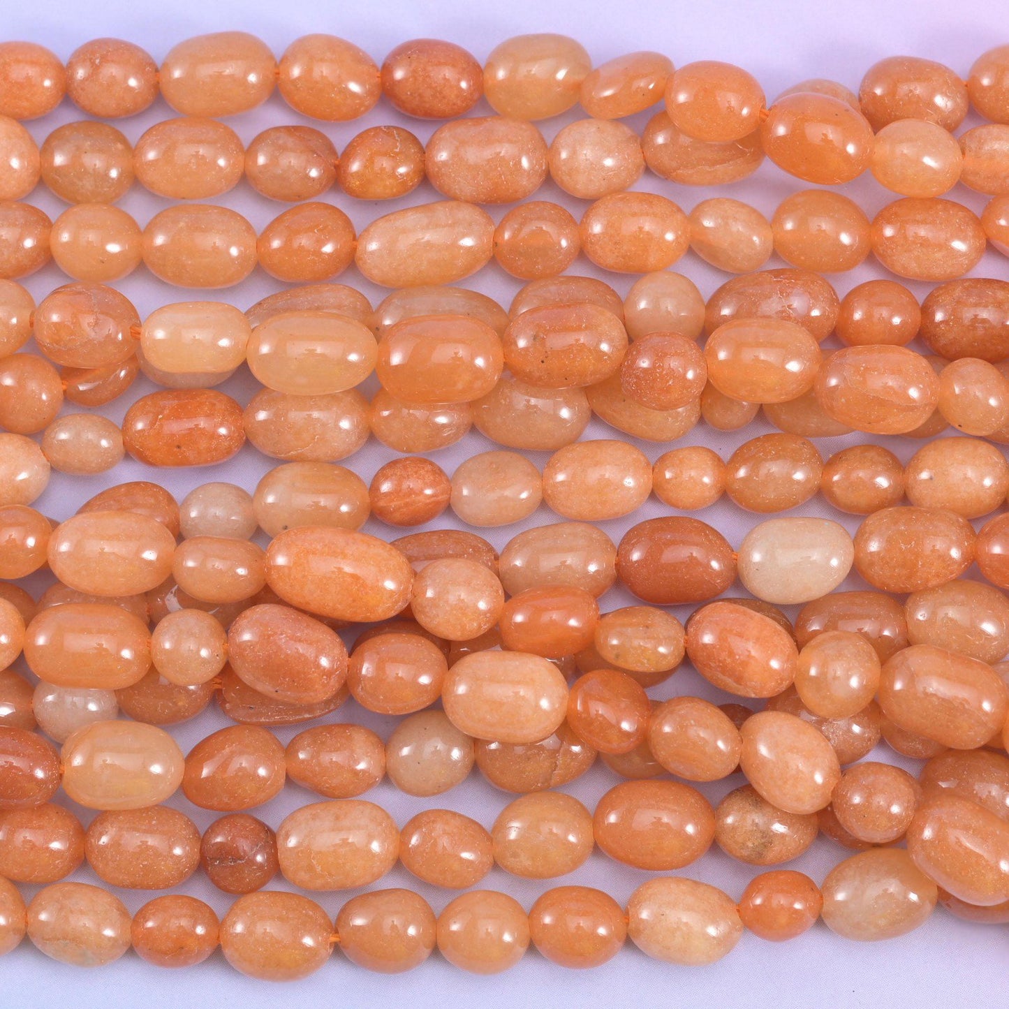 Red Aventurine Pebble Nugget Beads 6-8mm 8-12mm Jewelry Making 15.5" Strand