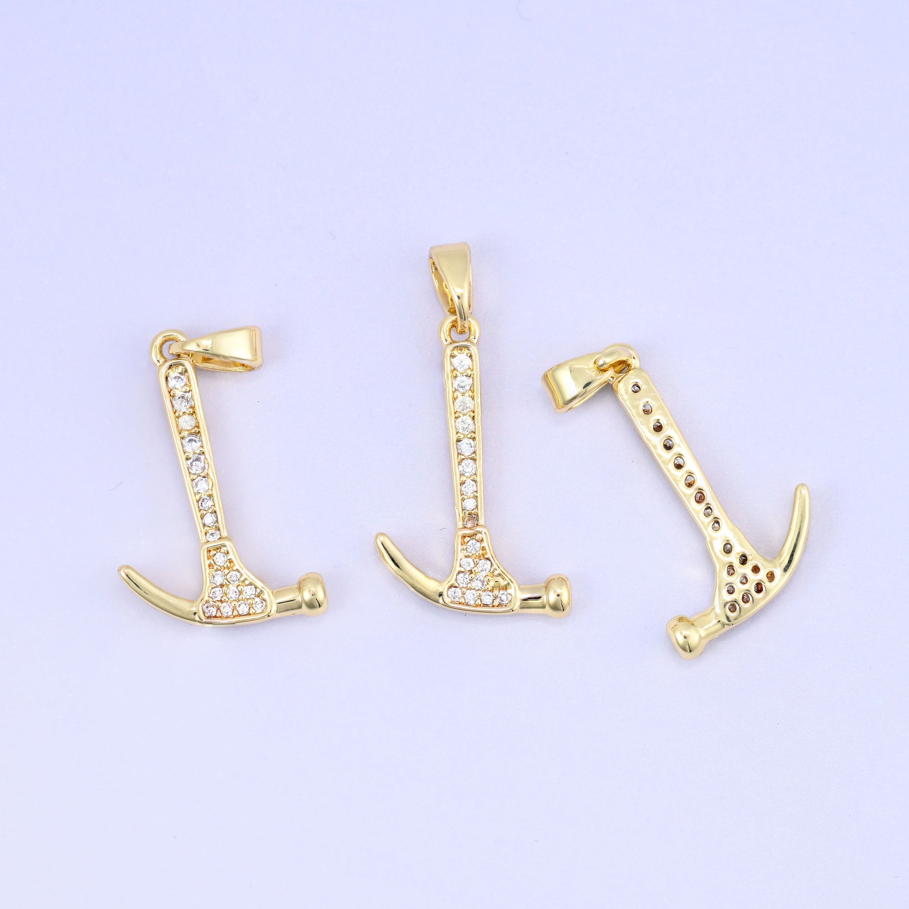 Hammer Charm Pendant, bail approximately 6.0mm x 2.85mm