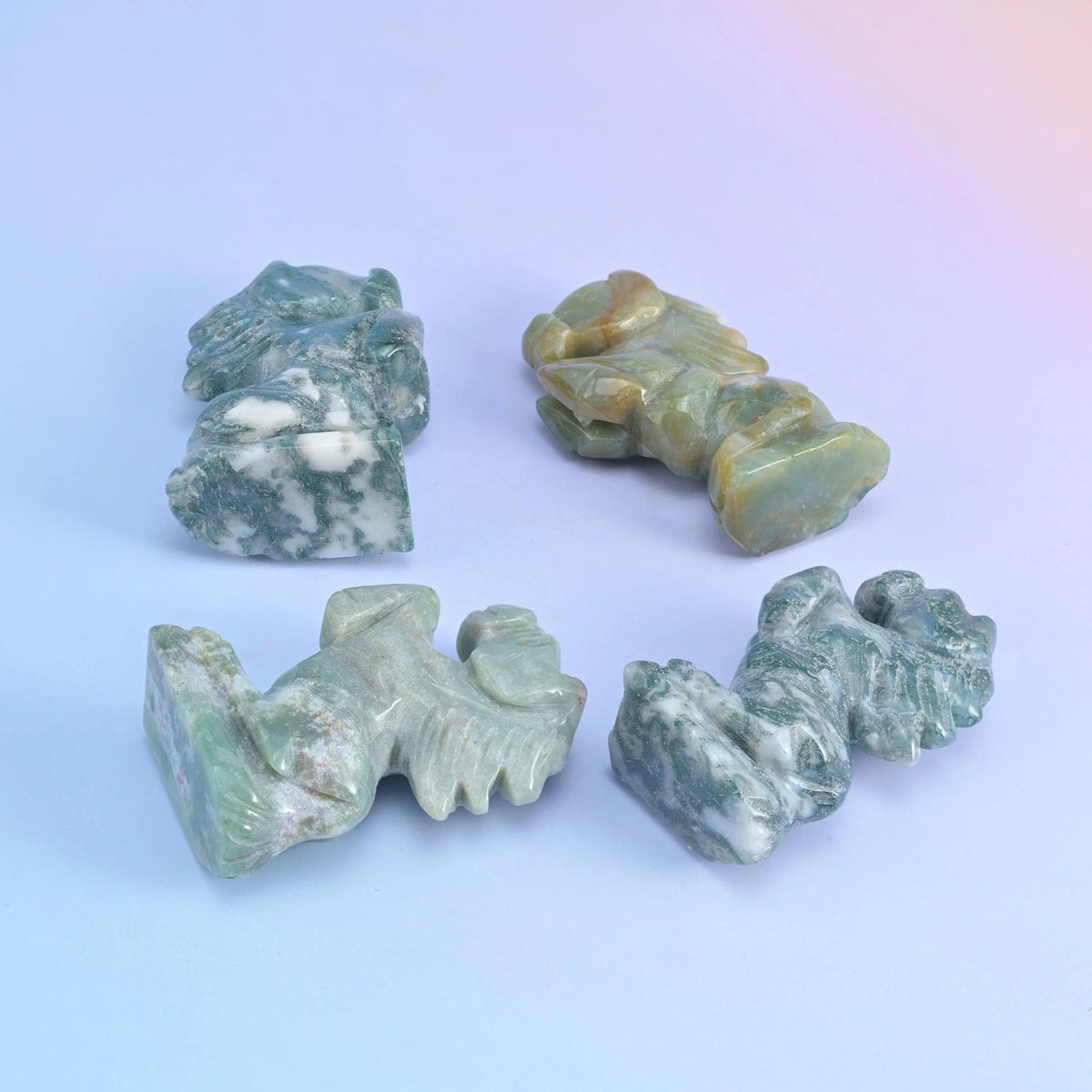 Horse carving in a choice of 4 stones including ocean jasper, green aventurine and crazy agate