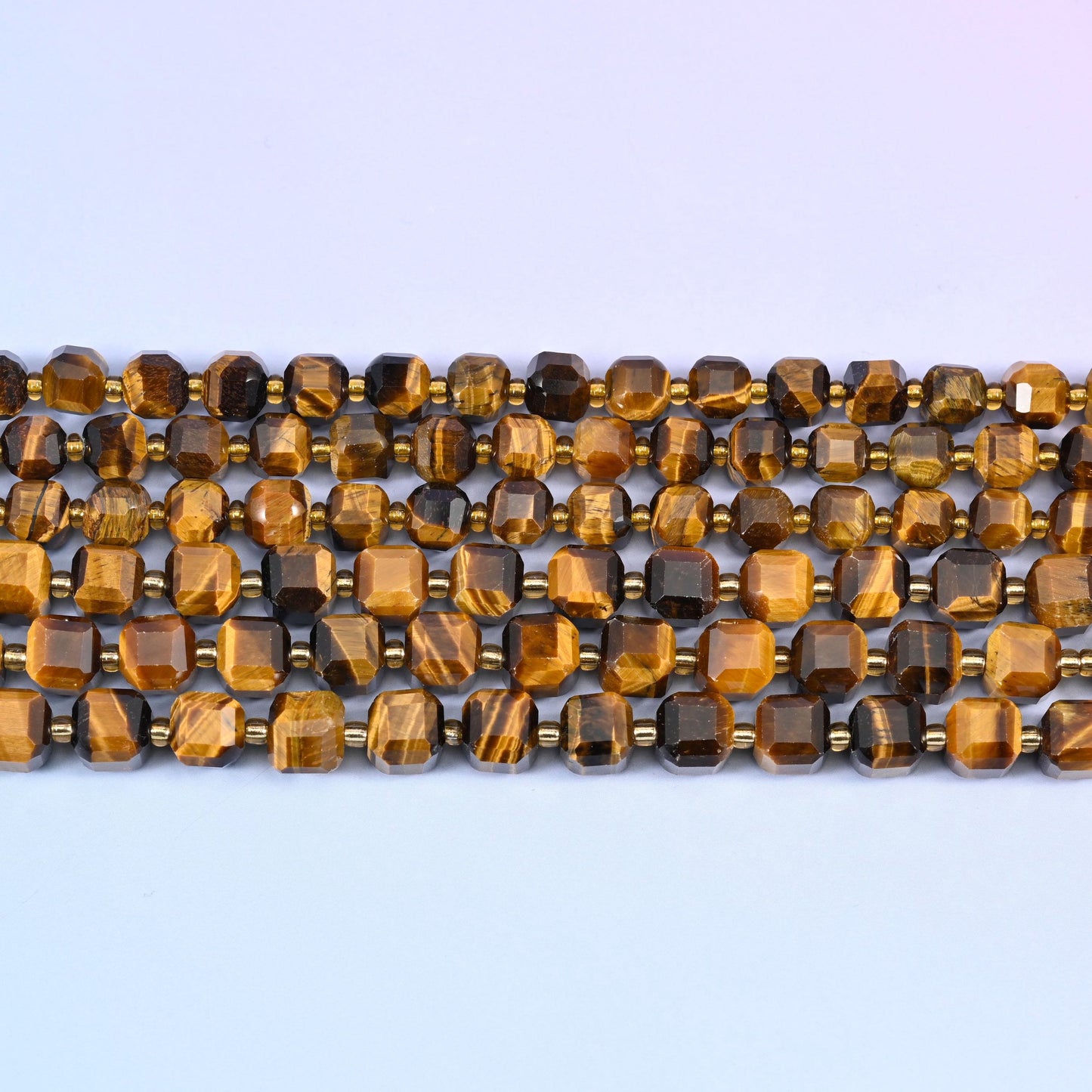 Tiger Eye in honey gold and chocolate brown banding