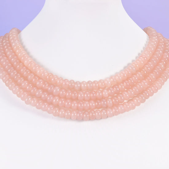 Dyed jade smooth rondelle beads, 5x8mm