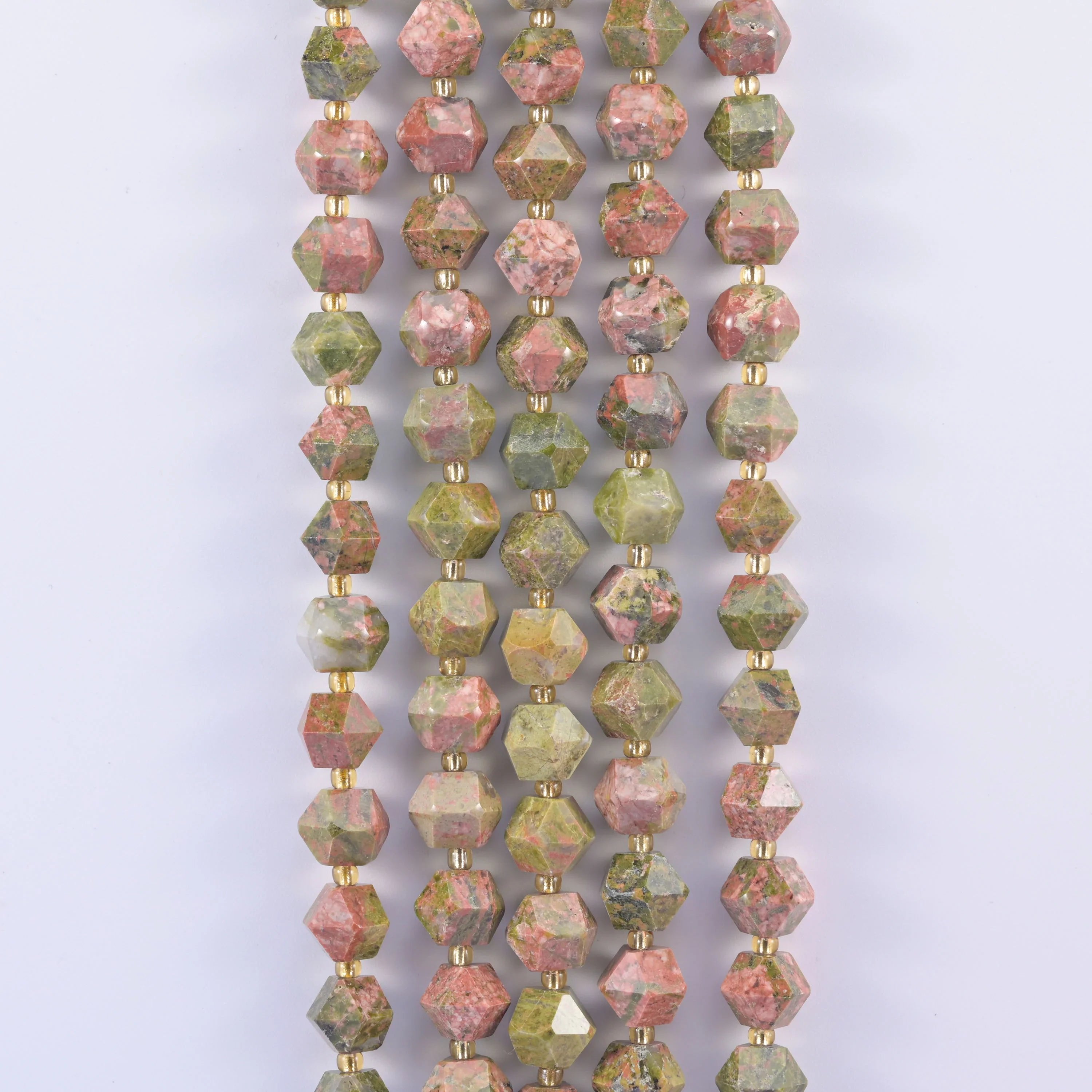 Faceted 8 Sides Diamond Rhombus Gemstone Beads Size 10mm Jewelry Making 15.5 Inch Strand.