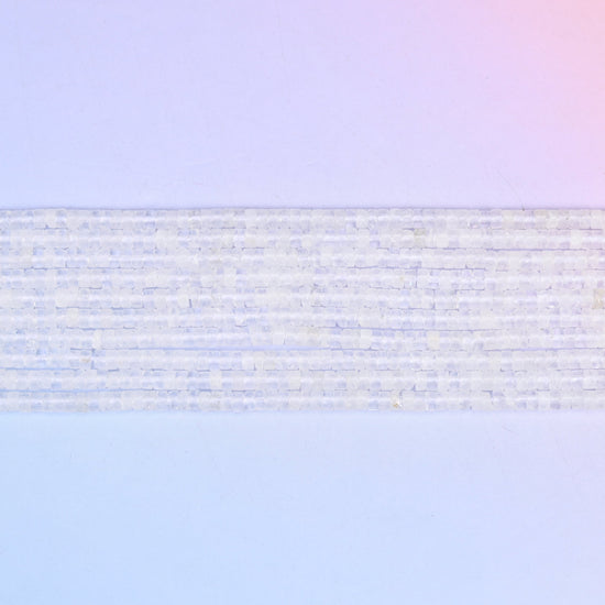 Clear Quartz Smooth Heishi Disc Beads: Jewelry Making Supply, 15.5 Inch Strand