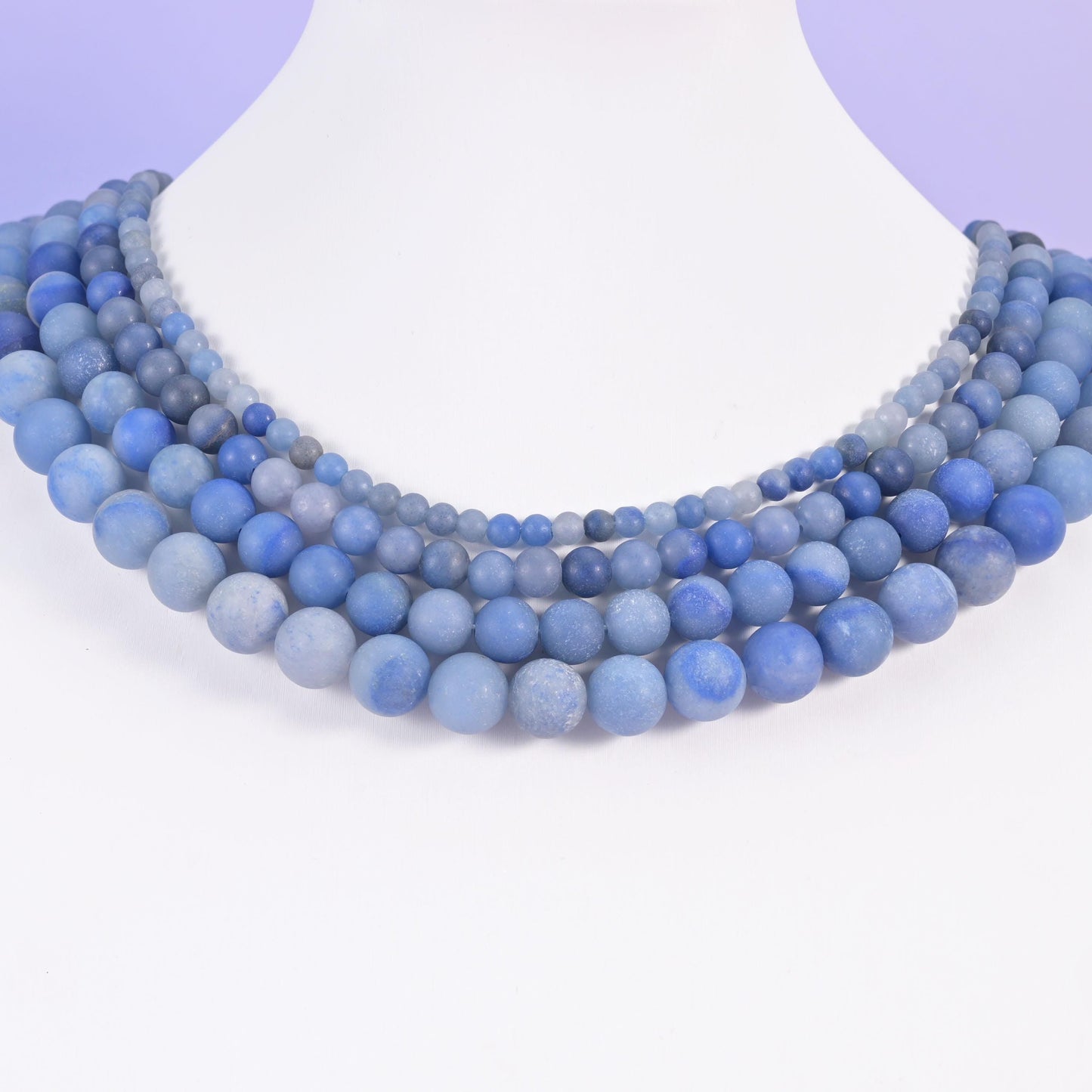 Blue Aventurine beads, smooth round, 4mm, 6mm, 8mm, 10mm