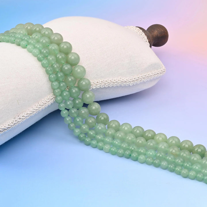 Green Aventurine Smooth Round Beads
