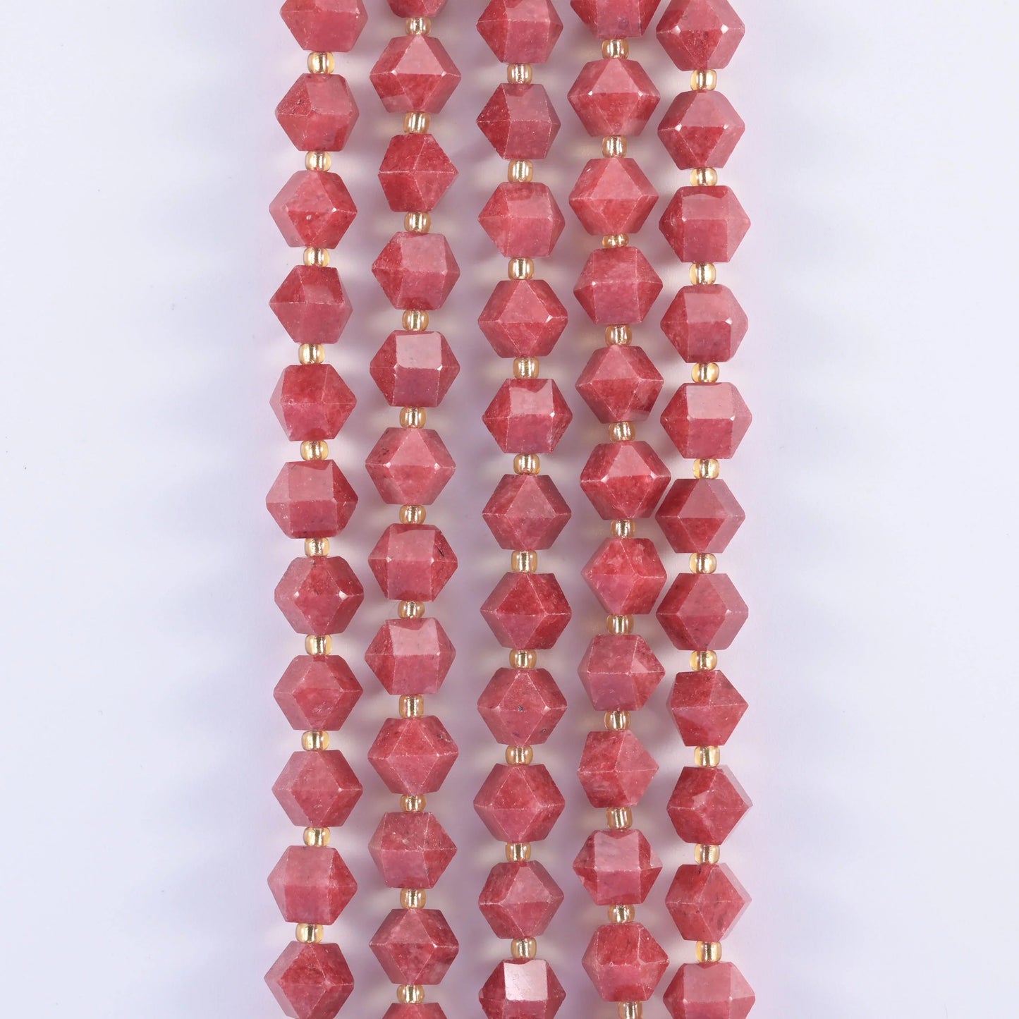 10mm diamond rhombus gemstone beads for layered designs.