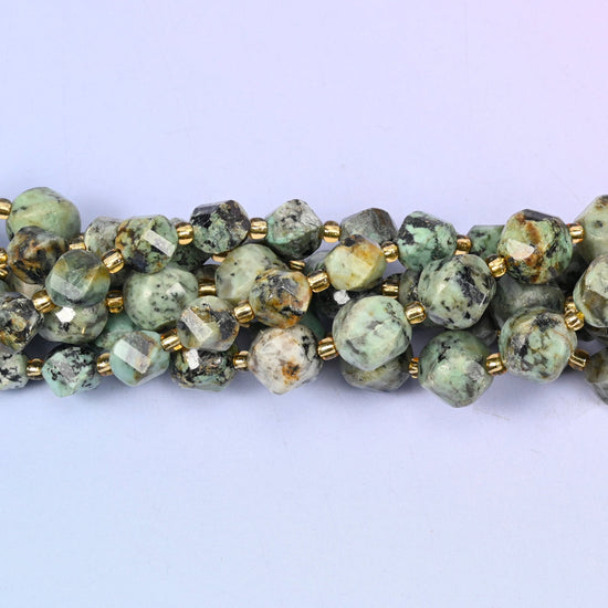 African Howlite Spiral Twist Beads 8mm 10mm, approximately 38 beads (8mm) or 31 beads (10mm) per strand