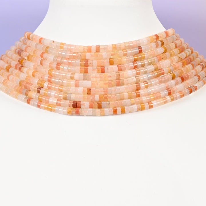 Pink Aventurine beads, heishi disc, 1x4mm or 2x4mm