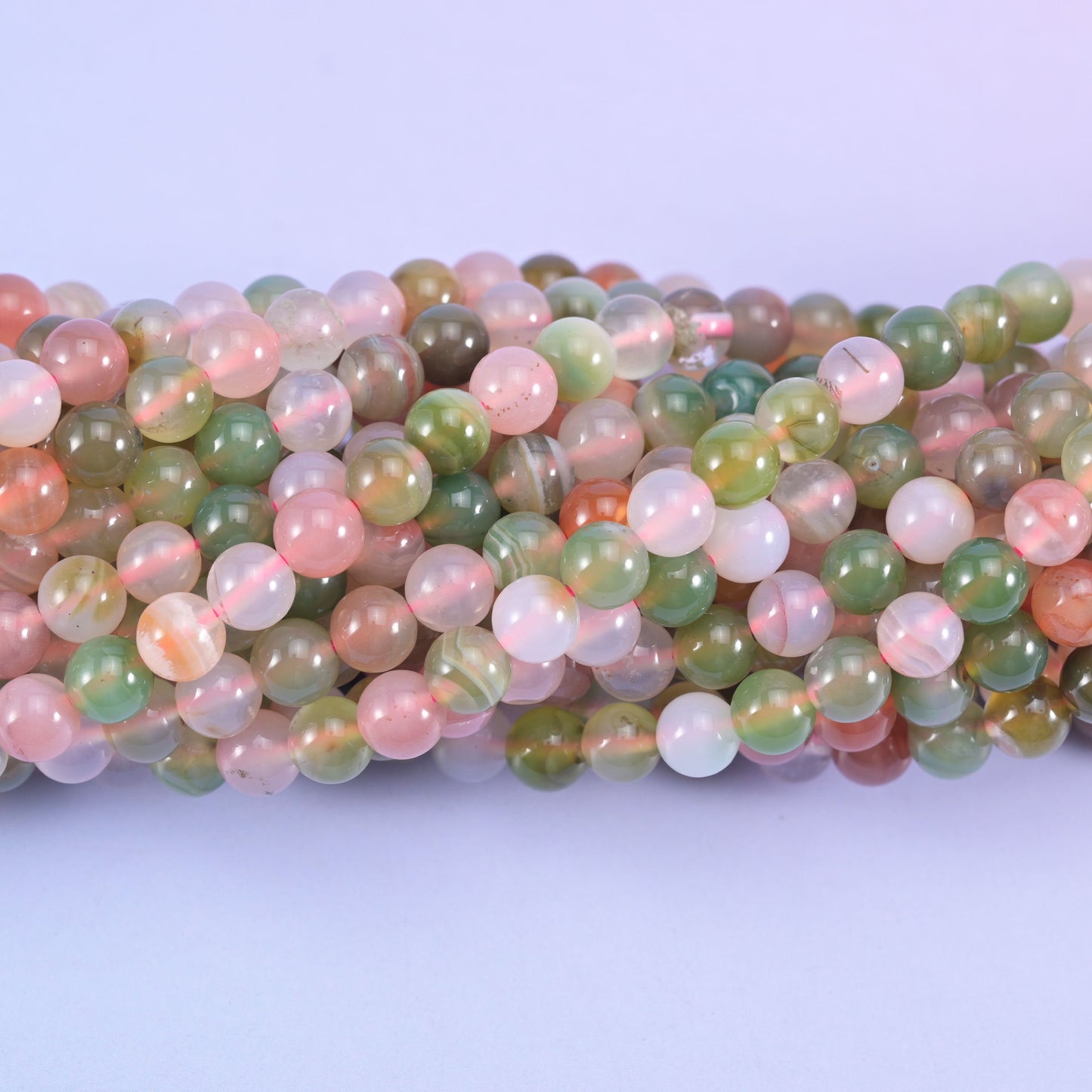 Round cut natural Yanyuan Agate beads