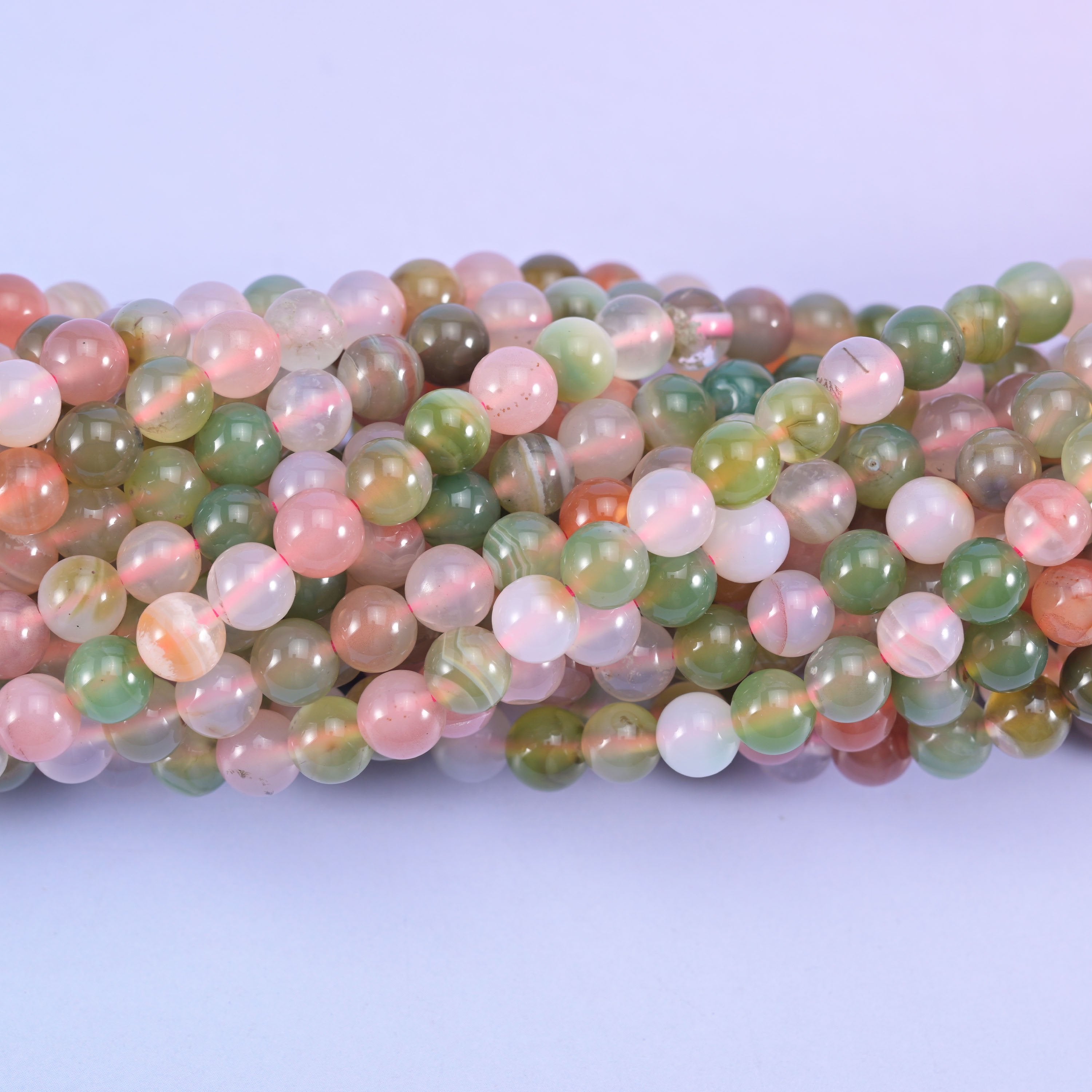 Round cut natural Yanyuan Agate beads