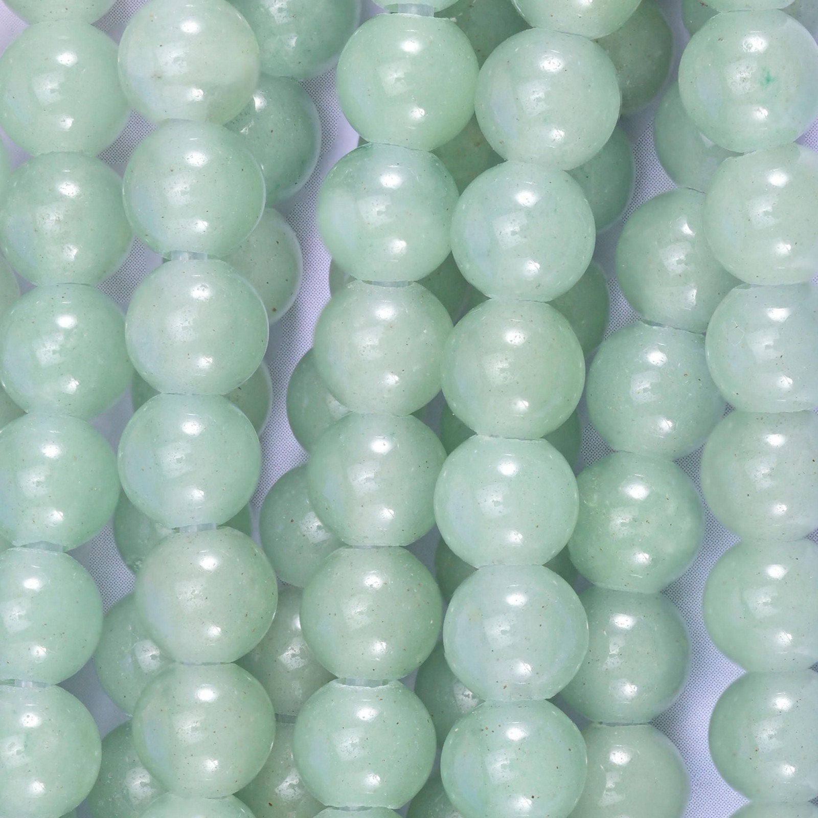 Green Aventurine Smooth Round Beads
