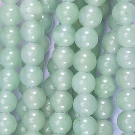 Green Aventurine Smooth Round Beads