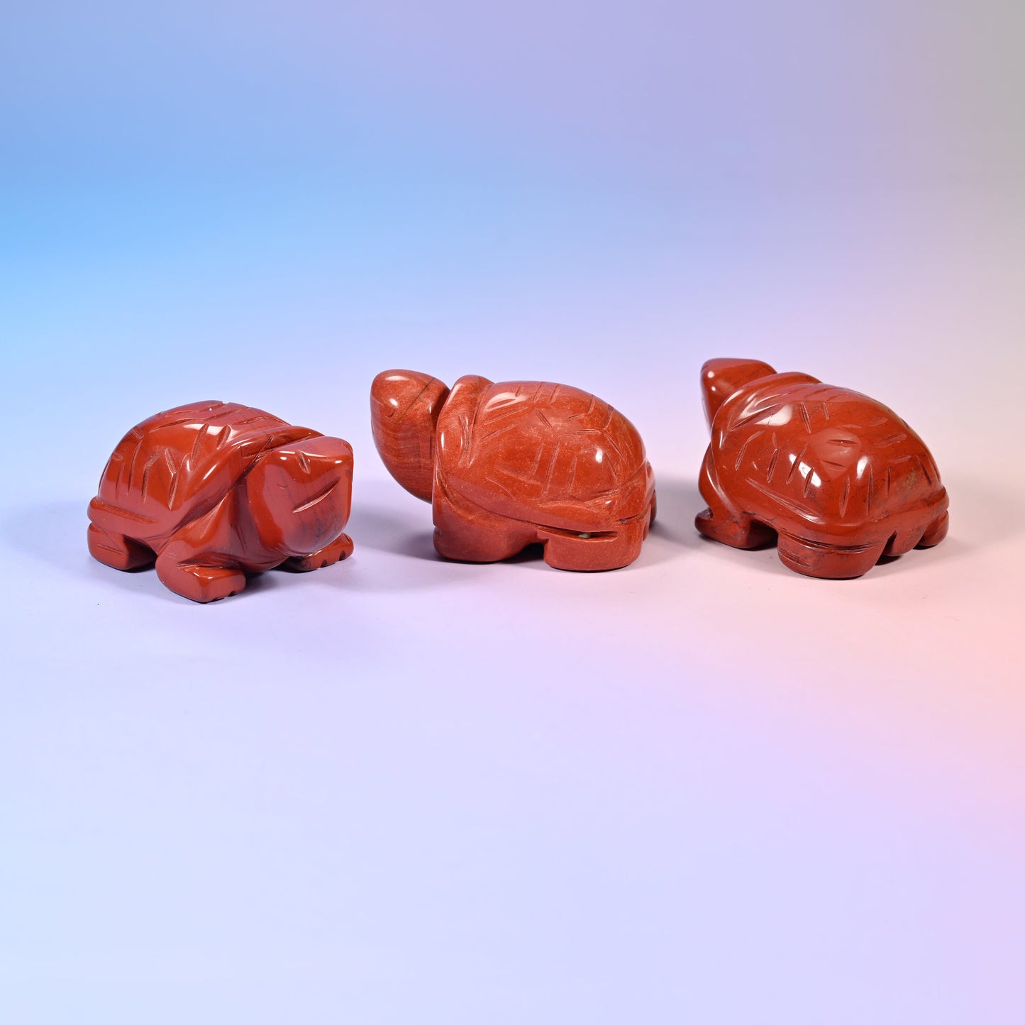 Turtle Crystal Figurine, polished to a high shine on all sides