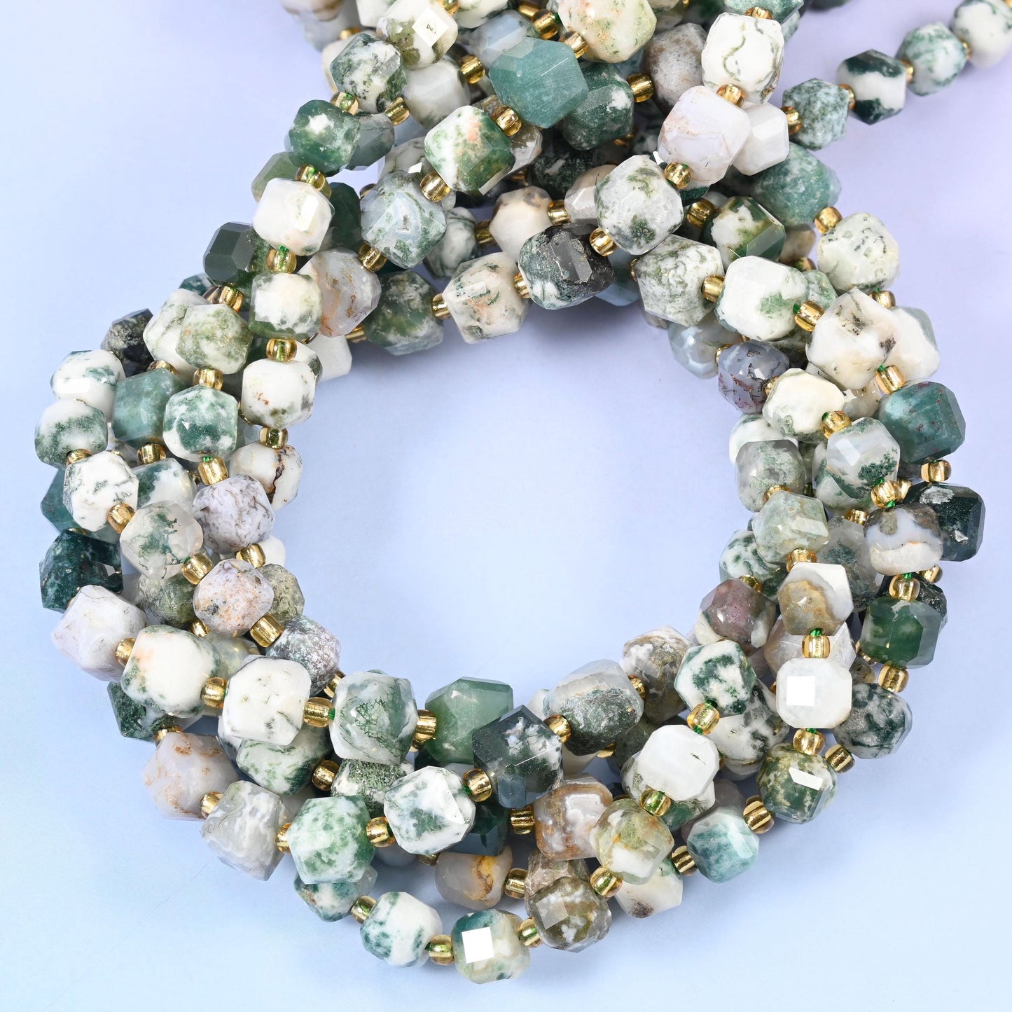 Tree Agate beads for jewellery making