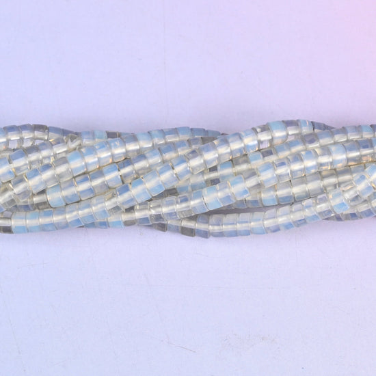 Opalite Smooth Heishi Disc Beads, approximately 180 beads per strand