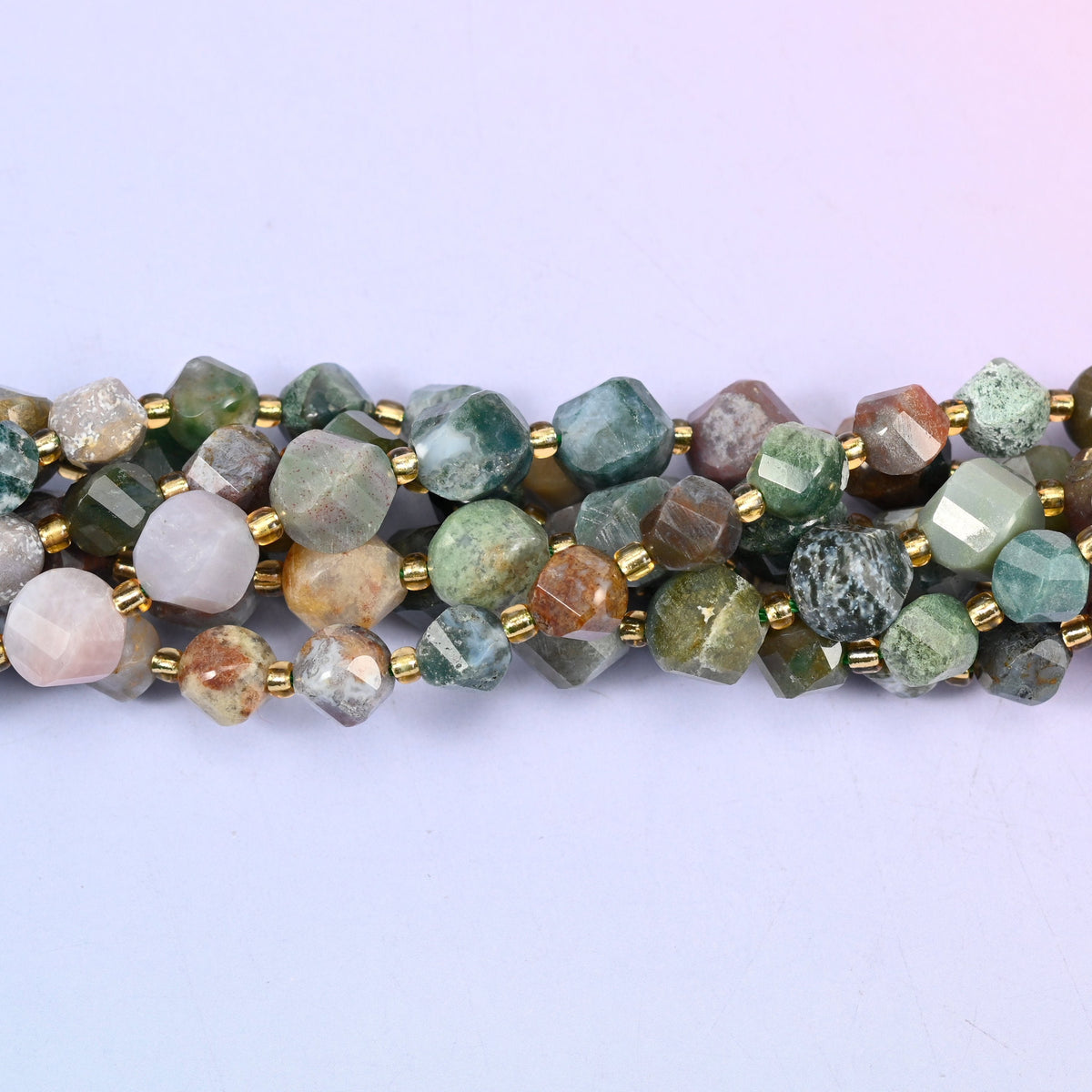 Indian Agate beads, sold per 15 inch strand