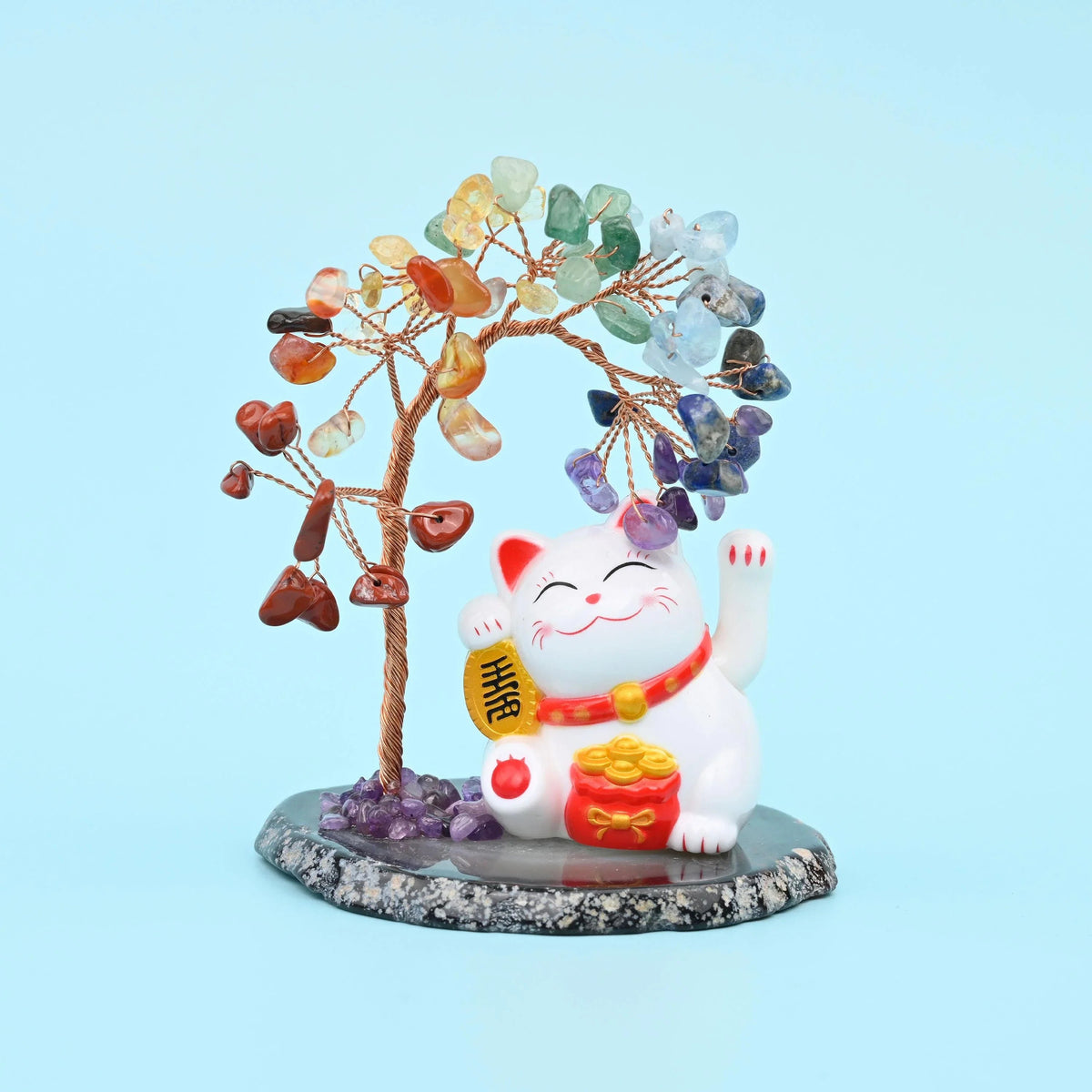 Fortune Cat gemstone tree, sold per piece