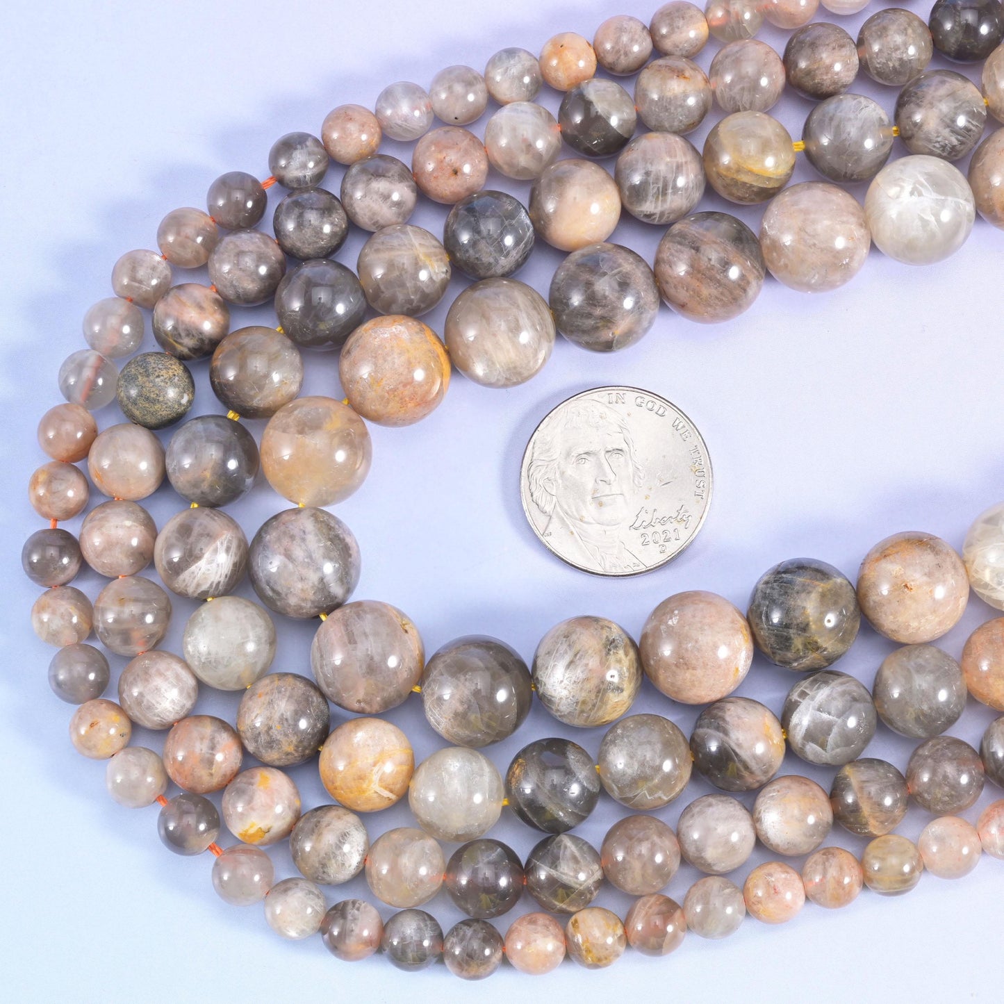 Black Moonstone Smooth Round Beads 6mm 8mm 10mm 12mm, 15.5 inch strand