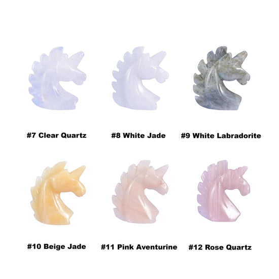 Unicorn Crystal Figurine, approximately 2.2 inches