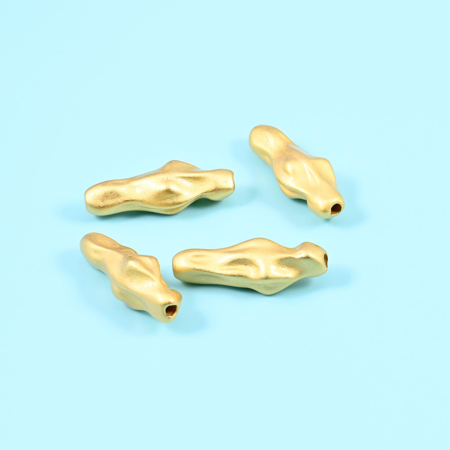 Gold Filled Irregular Nugget Spacer Bead, sold per piece