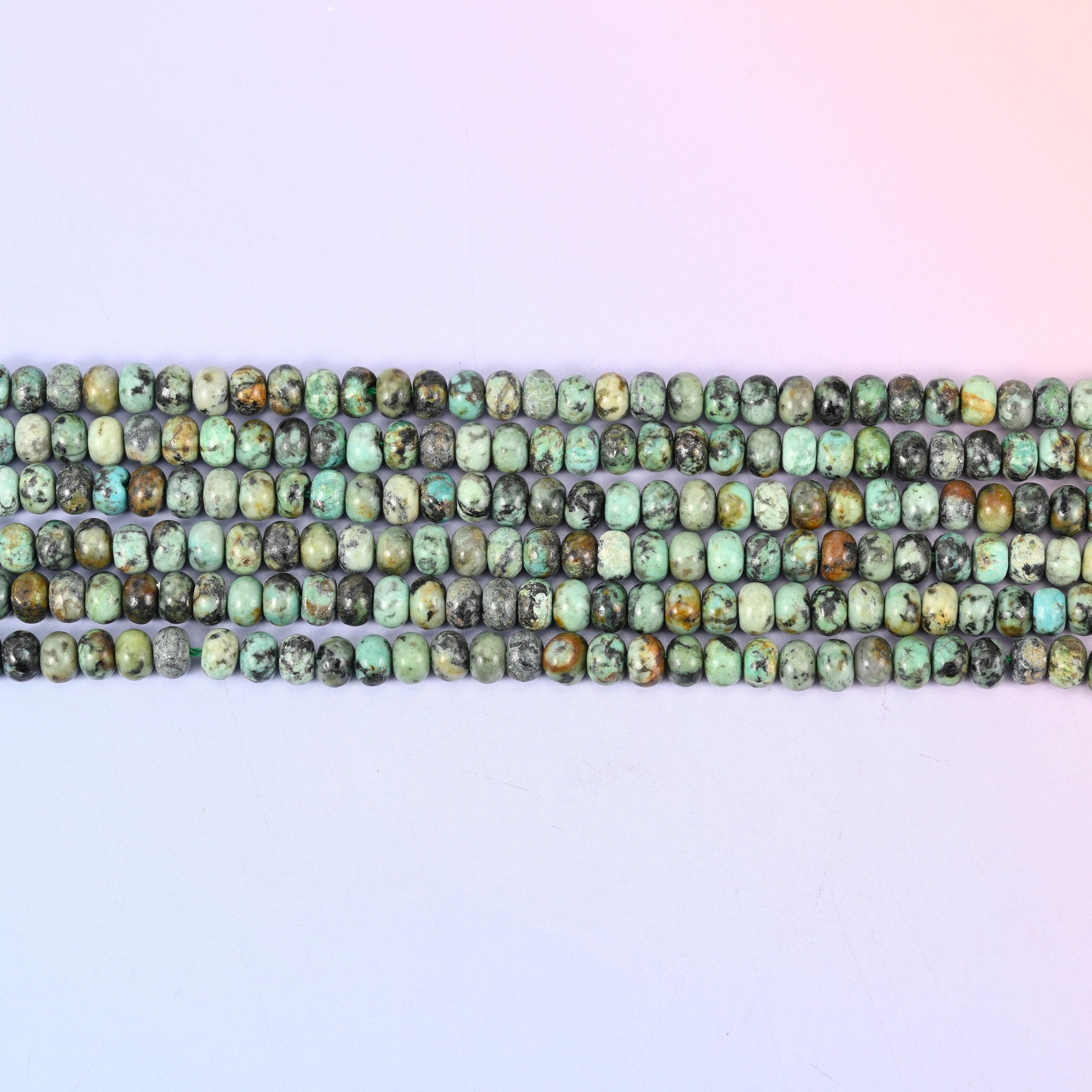 African Howlite Smooth Rondelle Beads Jewelry Making Size 4x6mm 5x8mm 15" Strand