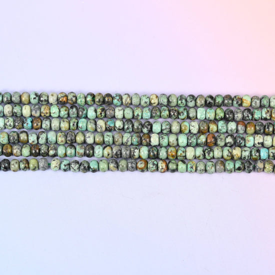 African Howlite Smooth Rondelle Beads Jewelry Making Size 4x6mm 5x8mm 15" Strand