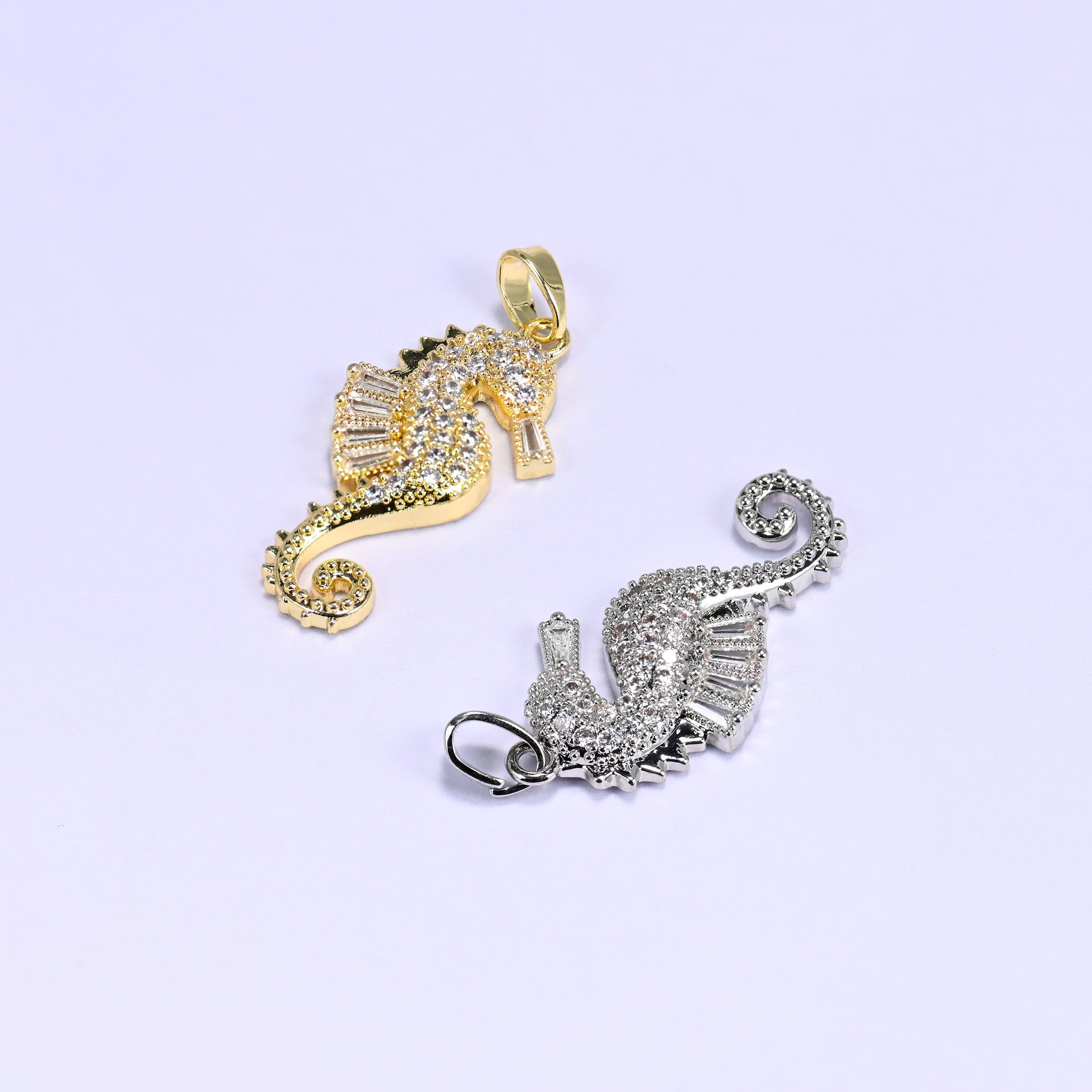 Sea Horse Zircon Charms, sold individually