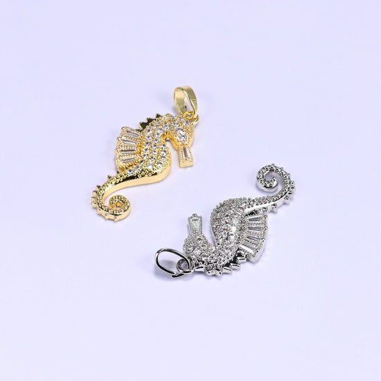 Sea Horse Zircon Charms, sold individually
