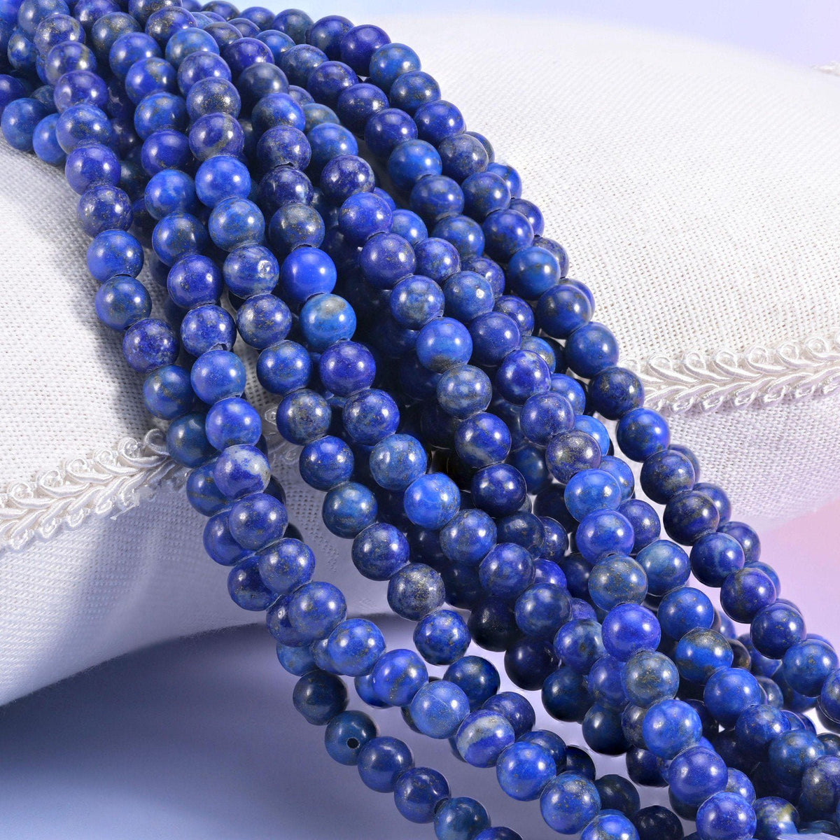 Lapis Lazuli 2mm Large Hole Round Beads 6mm 8mm 10mm