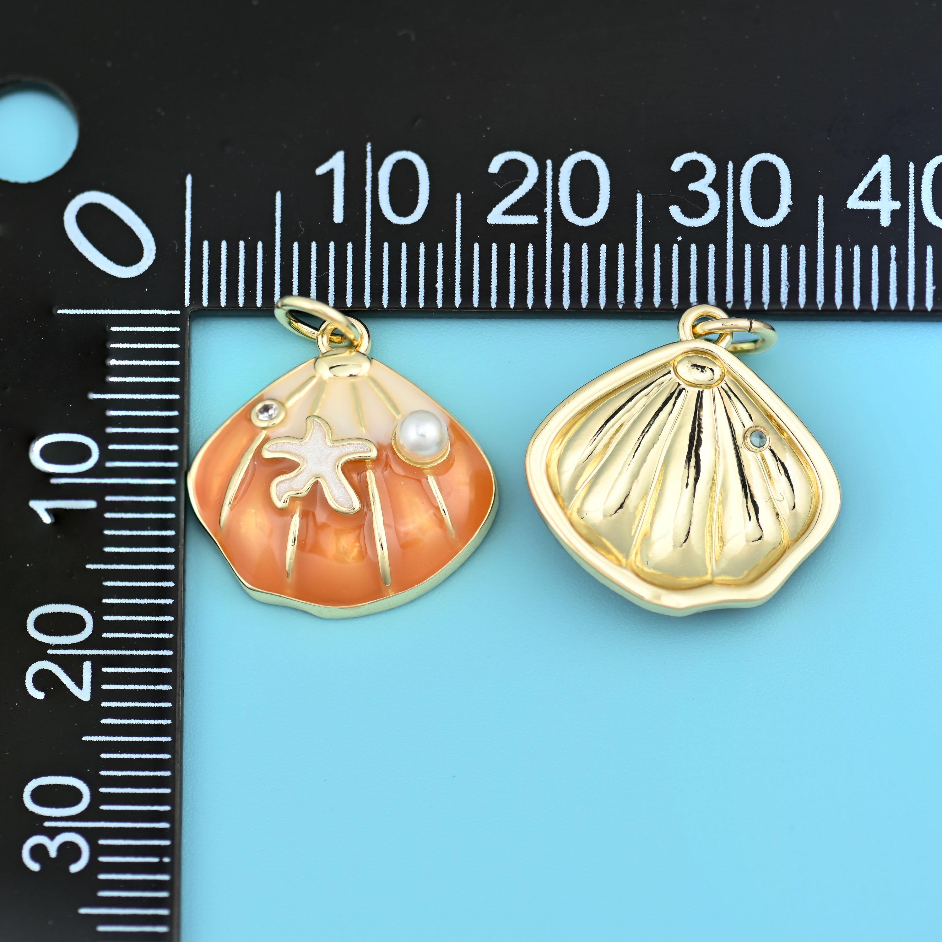 Brass, 18K Gold Filled, at 17.58 x 17.10mm