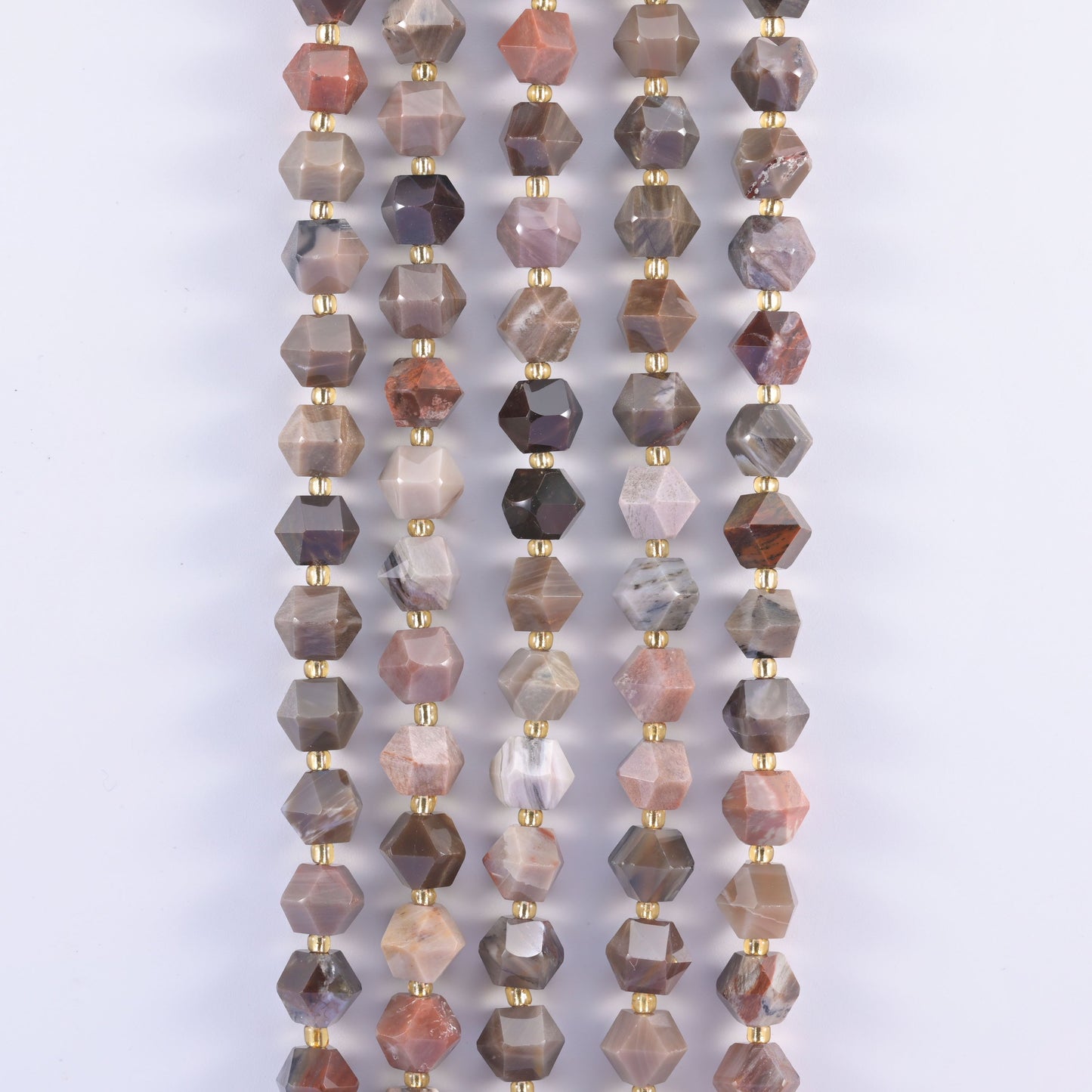 Diamond Rhombus Beads, dyed options take colour evenly and stay consistent along the strand.