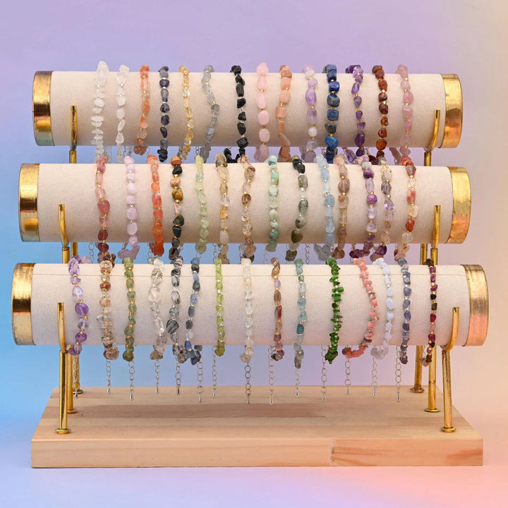 Chip Gemstone Bead Bracelet