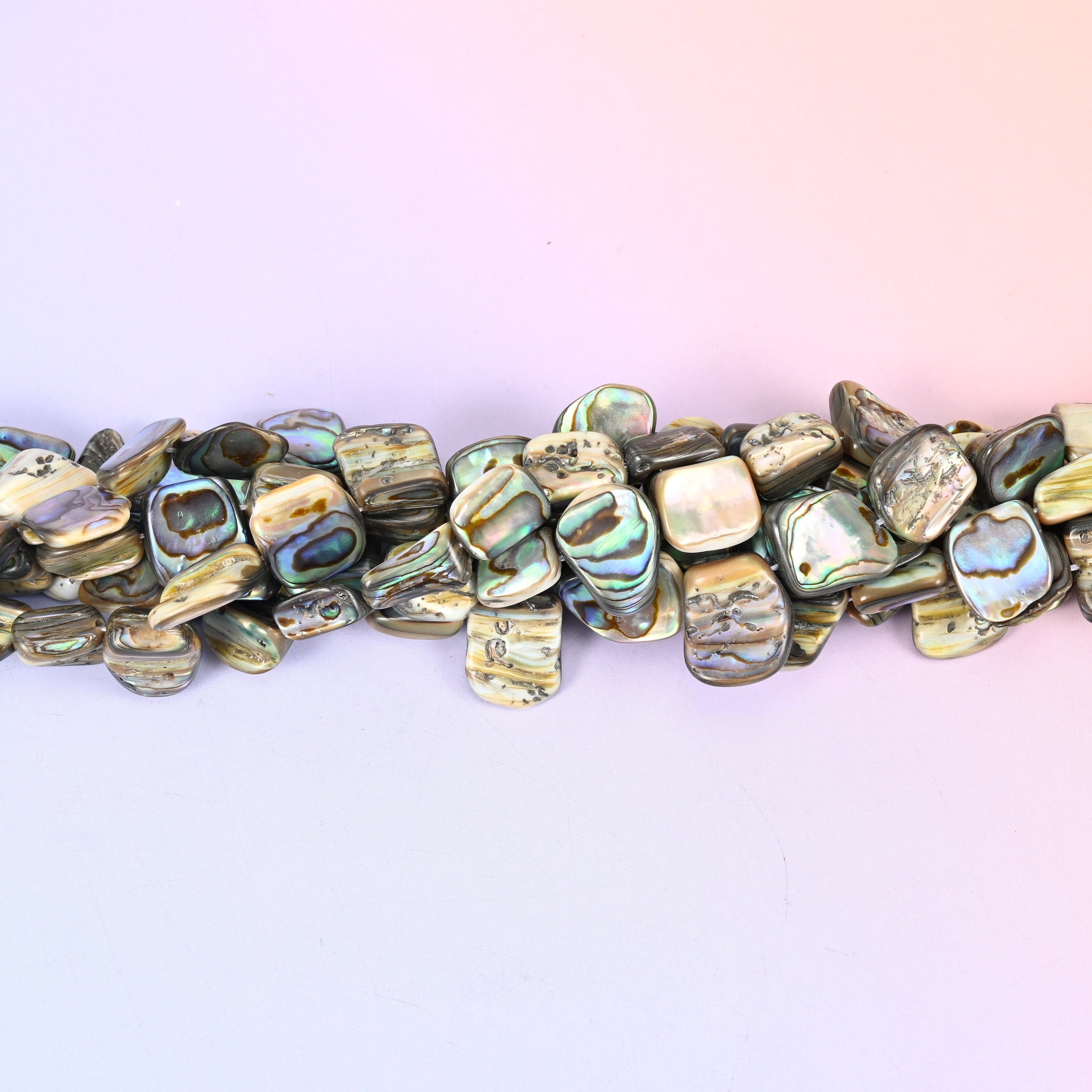 Abalone Shell Rectangle Beads 8x12mm 9x16mm, hole 1.0mm with a +/- 0.2mm variance, centre drilled