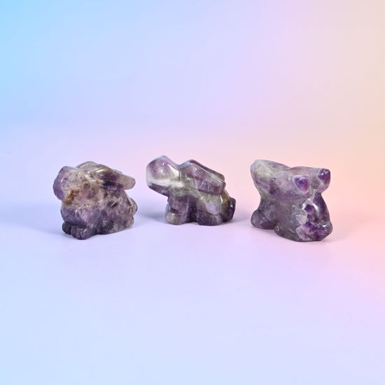 1.5 Inch Laying Down Bunny Crystal Figurines