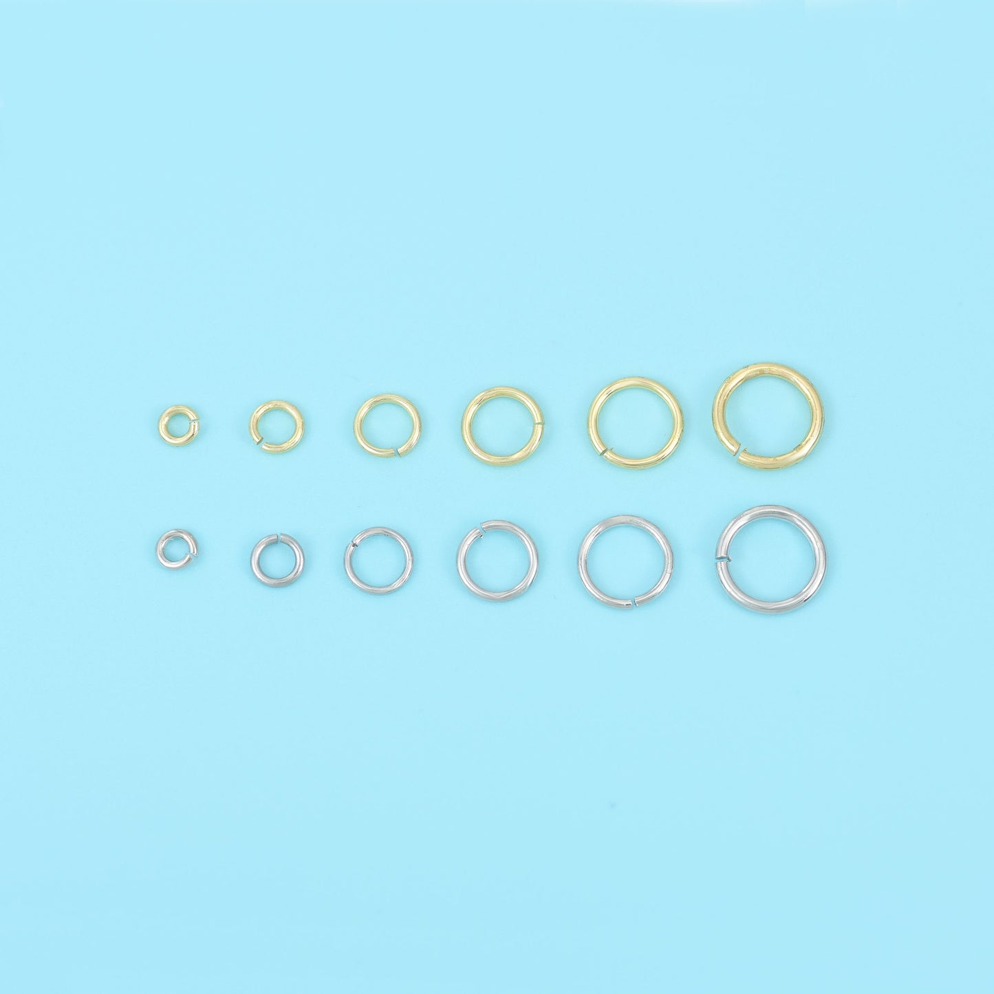 18K Gold Filled Open Round Jump Rings