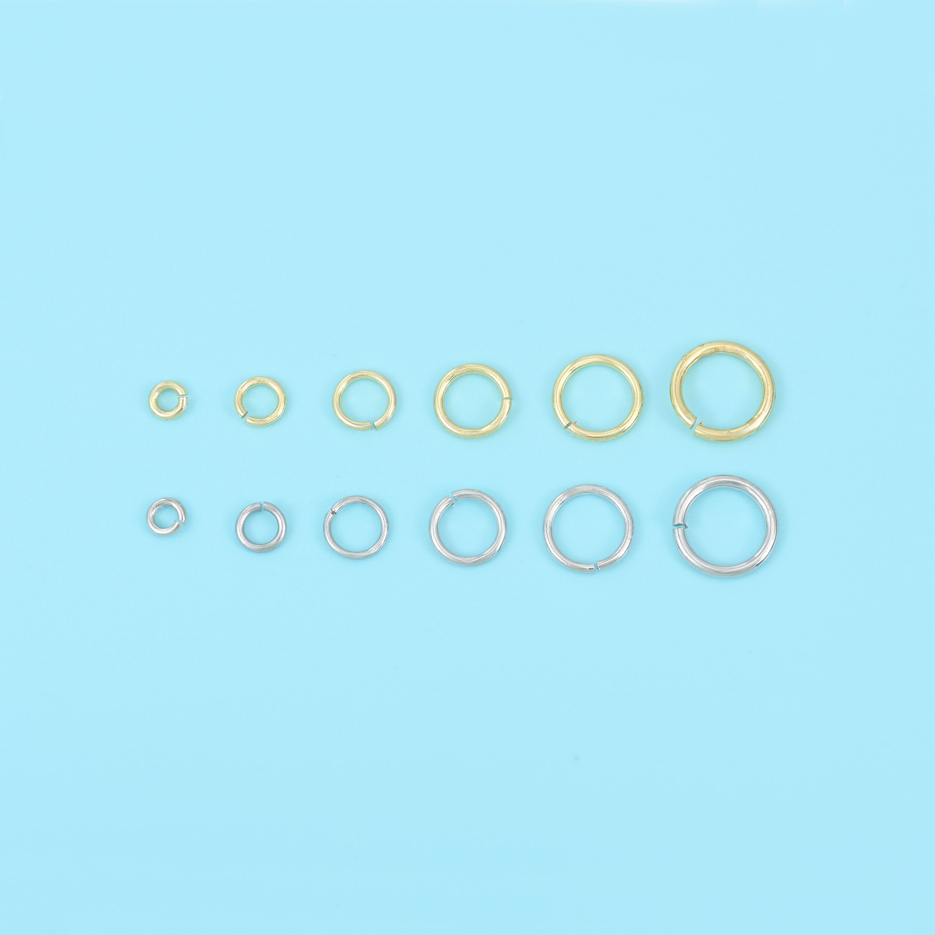 18K Gold Filled Open Round Jump Rings
