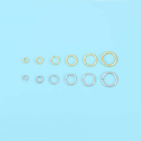 18K Gold Filled Open Round Jump Rings