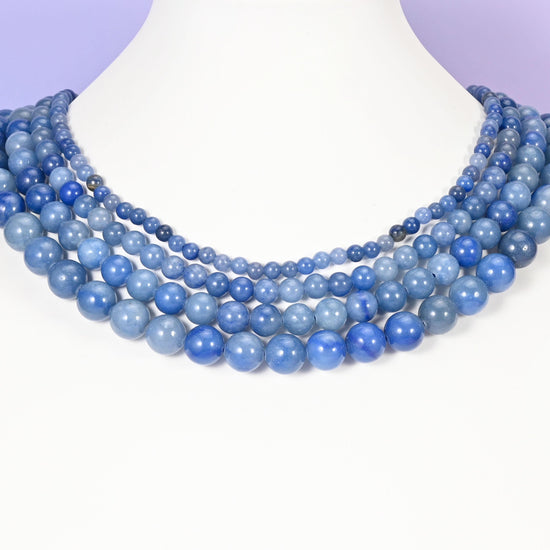 Blue Aventurine beads, smooth round, 4mm, 6mm, 8mm, 10mm, 12mm