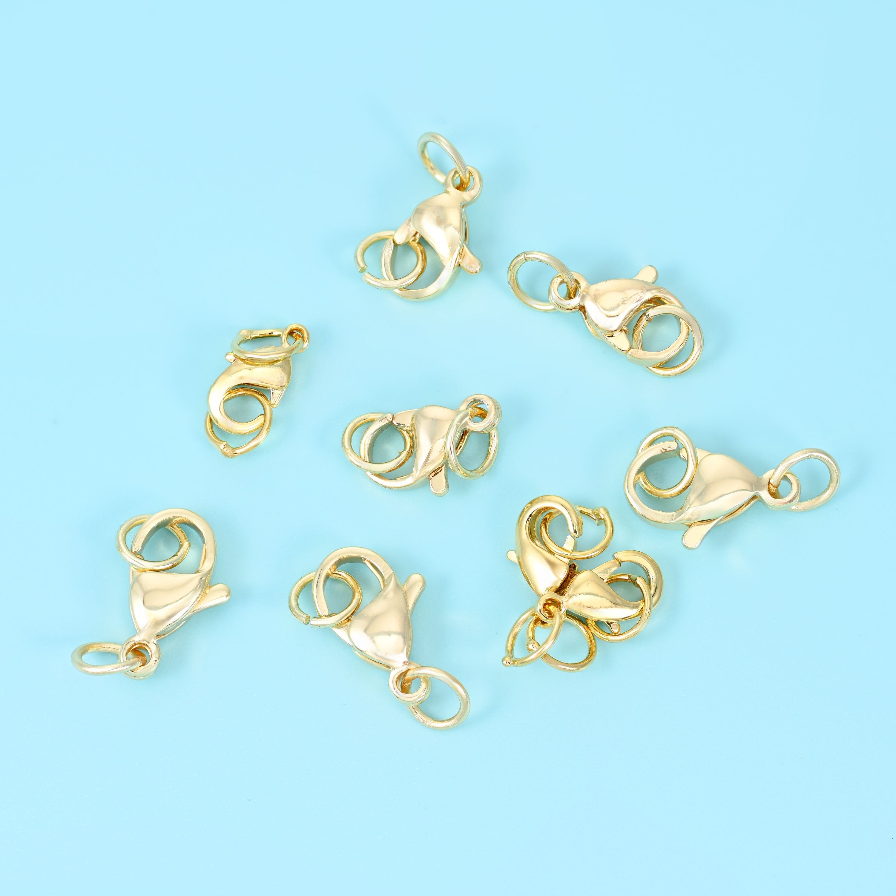 18K gold filled lobster clasp, lead free and nickel free