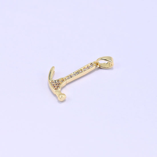 Hammer Charm Pendant, sold individually, 1 piece per order
