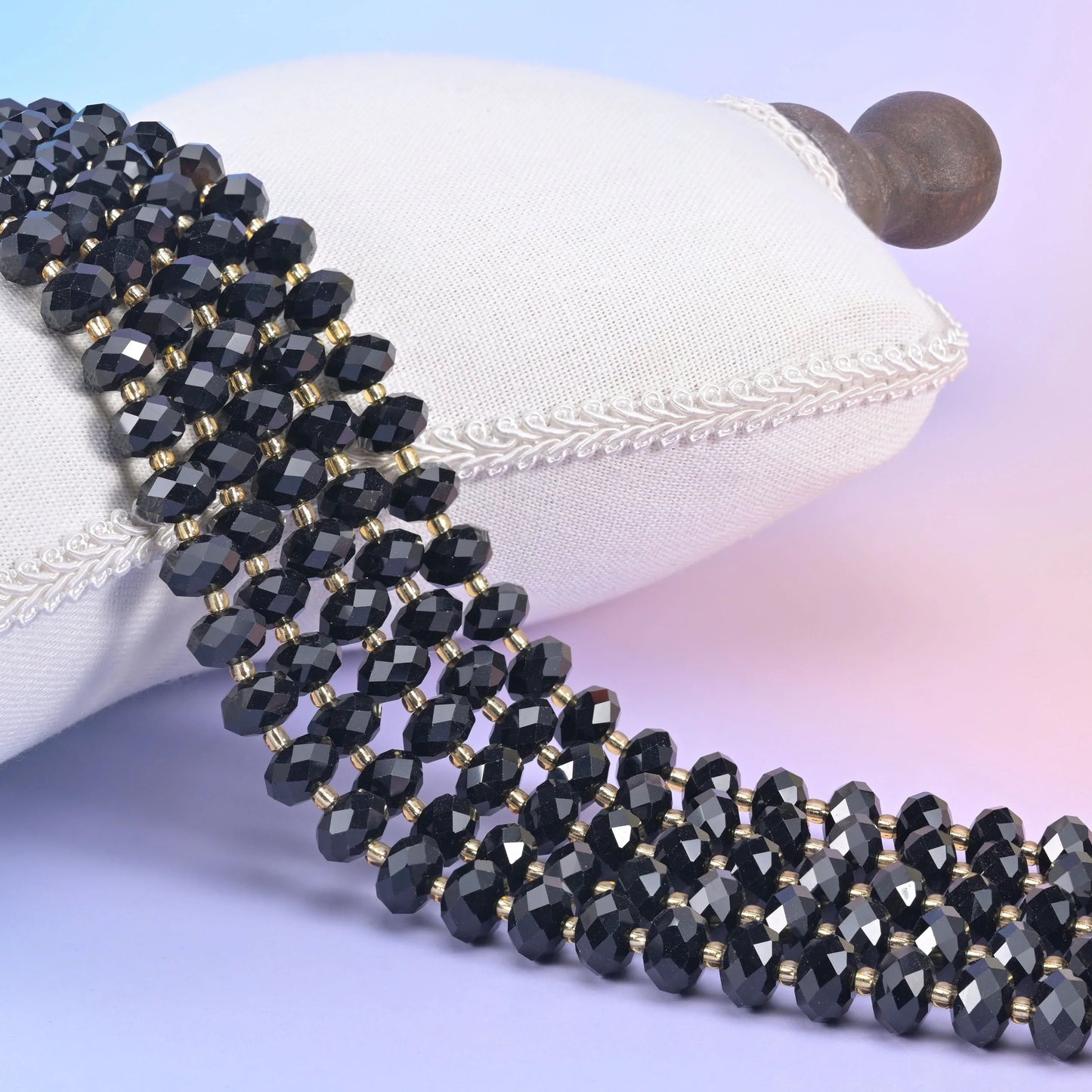 Natural gemstone rondelle beads, sold per strand