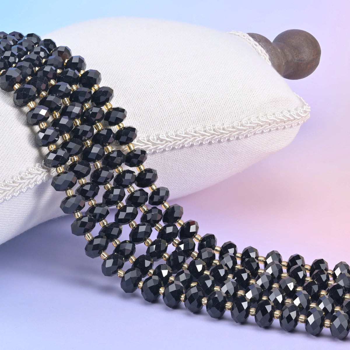 Natural gemstone rondelle beads, sold per strand