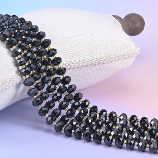 Natural gemstone rondelle beads, sold per strand