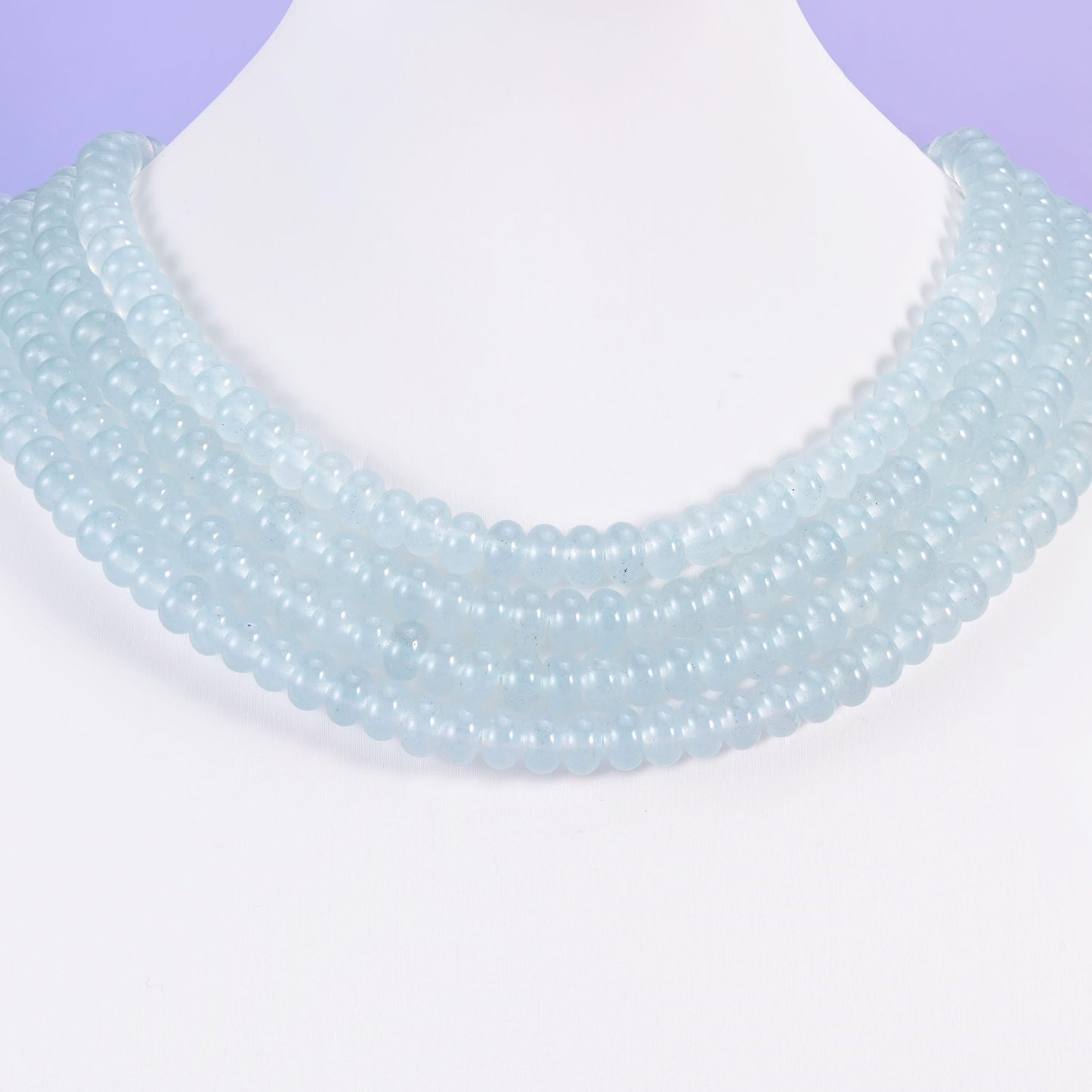 Dyed Jade beads, smooth rondelle, 5 x 8mm