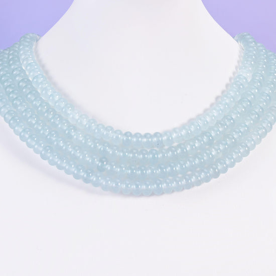 Dyed Jade beads, smooth rondelle, 5 x 8mm