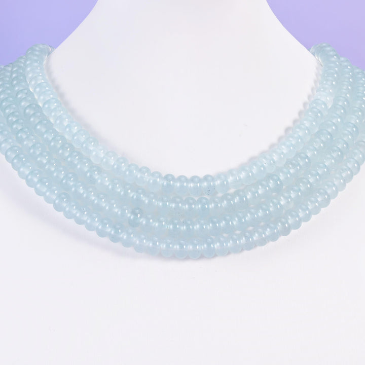 Dyed Jade beads, smooth rondelle, 5 x 8mm