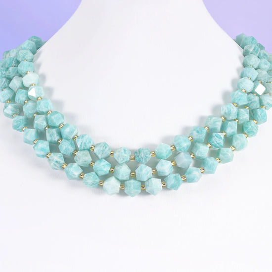 Diamond Rhombus Gemstone Beads, one stone choice per strand.