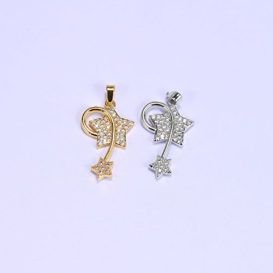 Wishing Star Zircon Charms